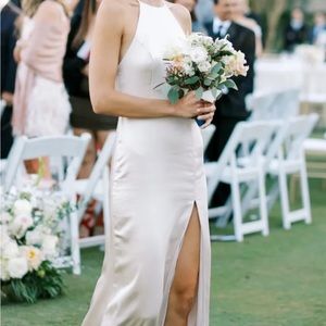 Lulus elegant champagne dress